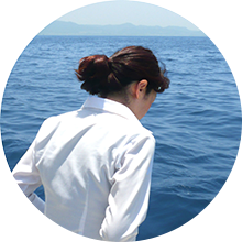 海洋葬業者の流れにおける号鐘・黙祷