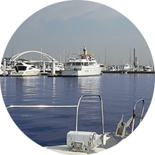 海洋葬業者の流れにおける帰港