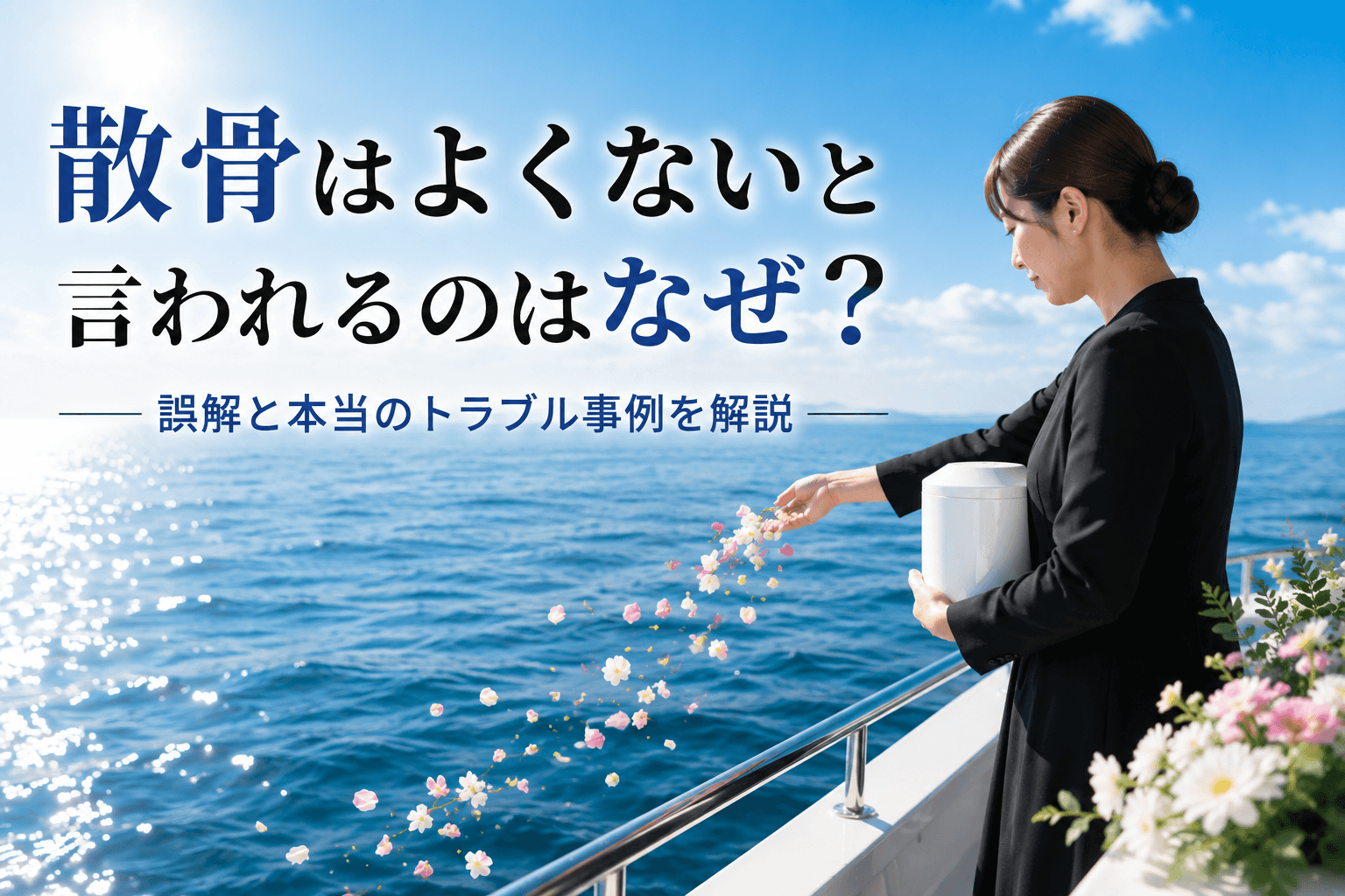 散骨はよくないと言われるのはなぜ？反対される理由と本当のトラブル事例を解説