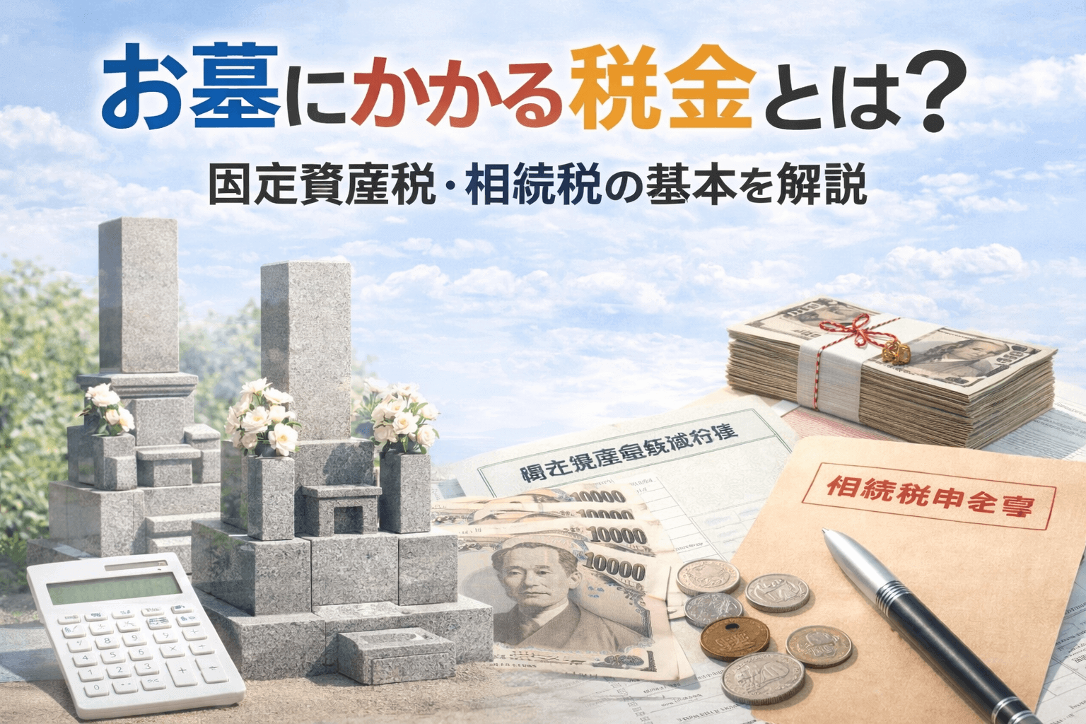 お墓にかかる税金とは？固定資産税・相続税の基本を解説