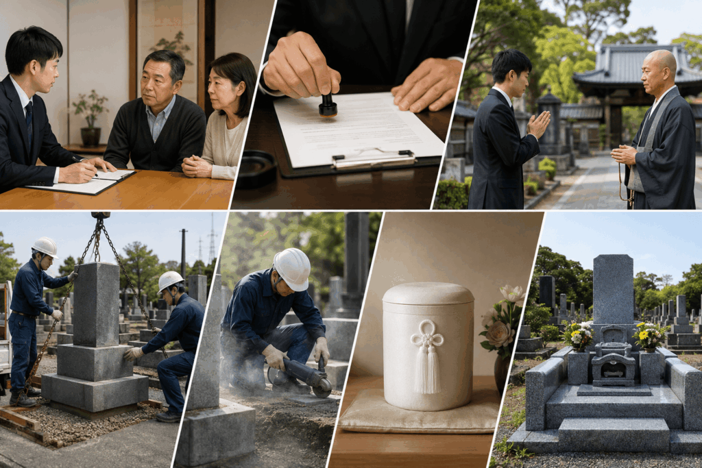 墓じまいの基本的な手順