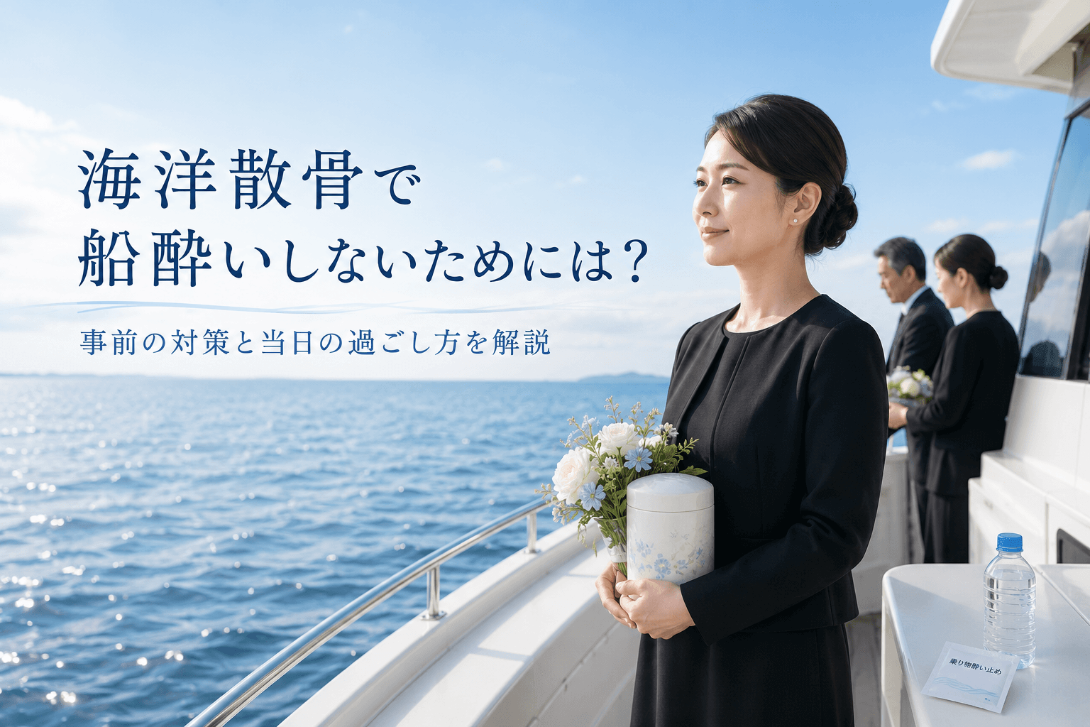 海洋散骨で船酔いしないためには？事前の対策と当日の過ごし方を解説